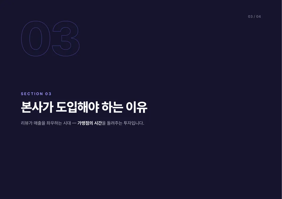 88장사마스터 프랜차이즈 제안서 11쪽